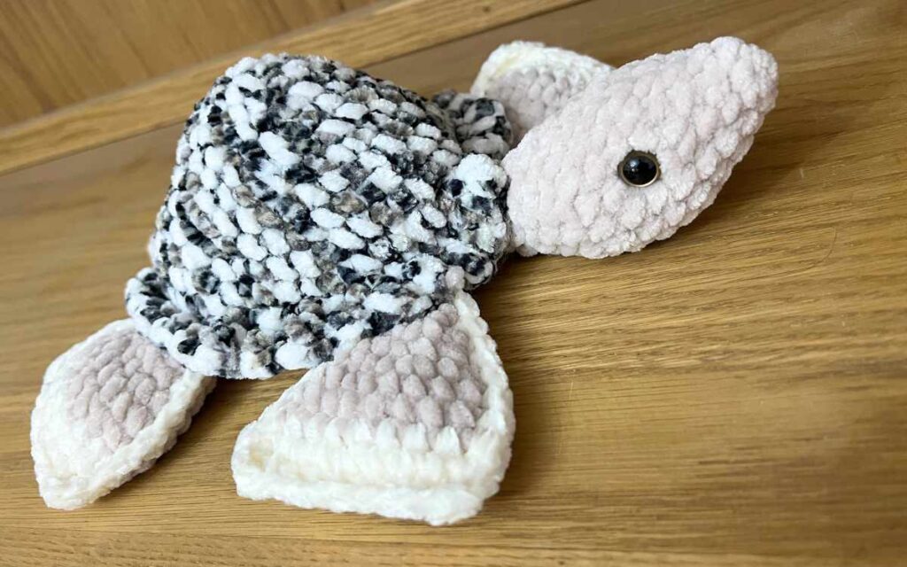 crochet sea turtle head