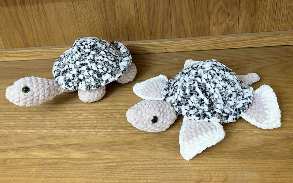 turtle and tortoise crochet toys