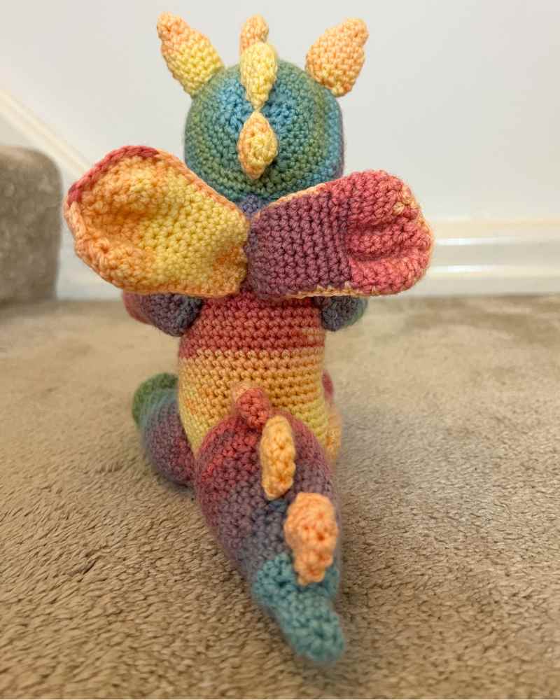 crochet dragon wings