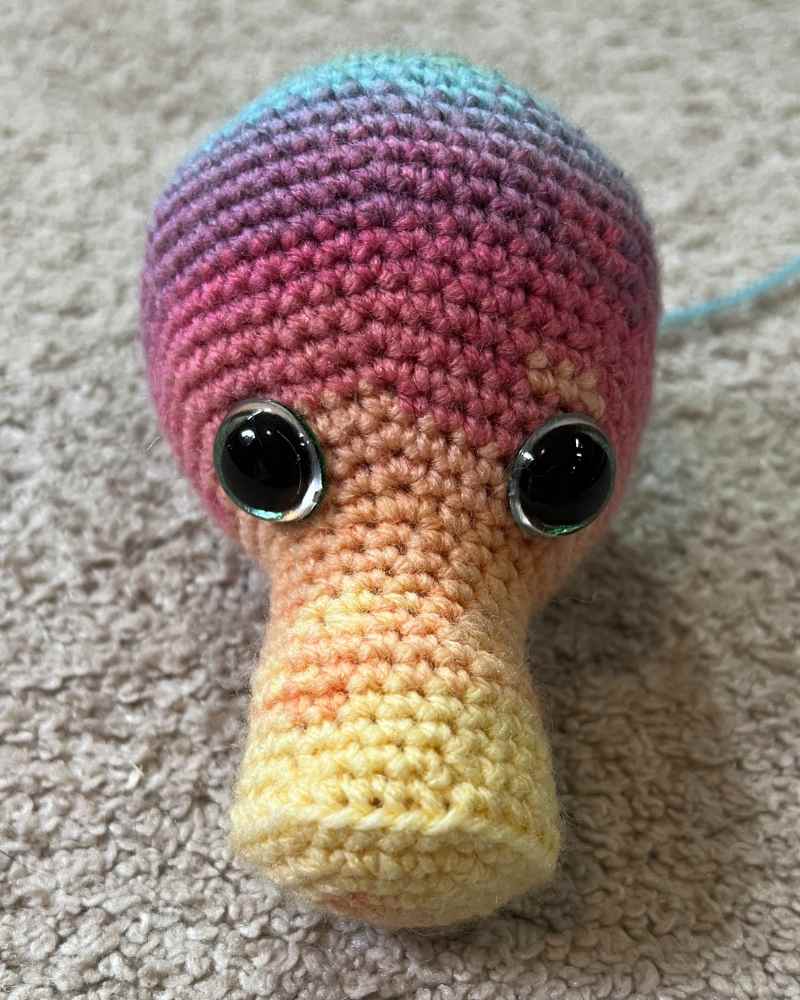 crochet dragons face
