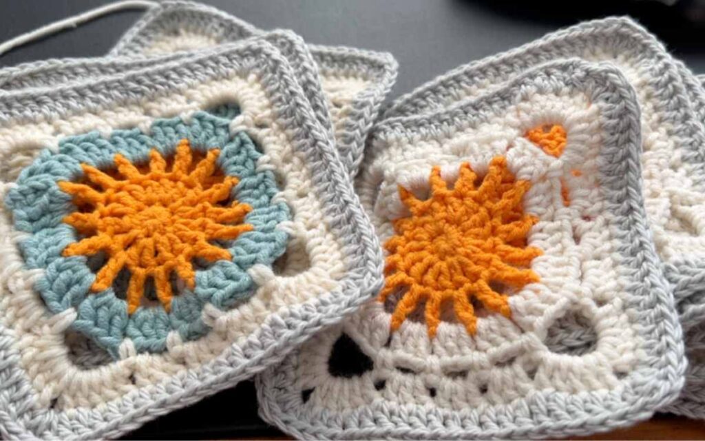 sun granny squares by lucy kate crochet