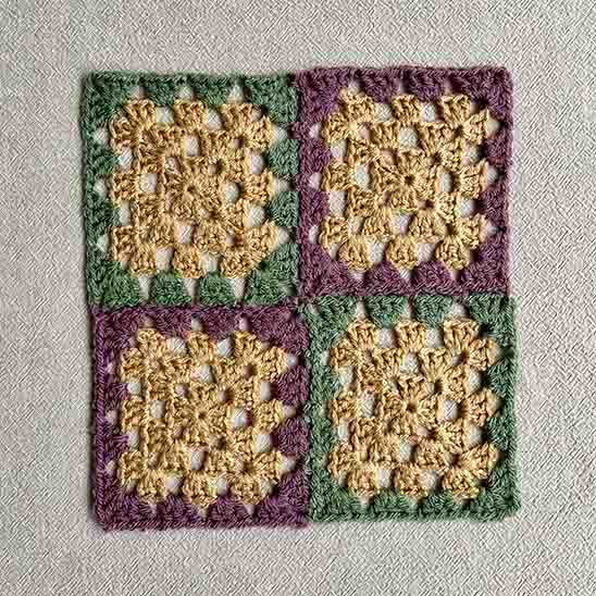 join as you go granny squares