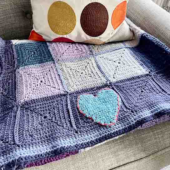 single crochet granny square join
