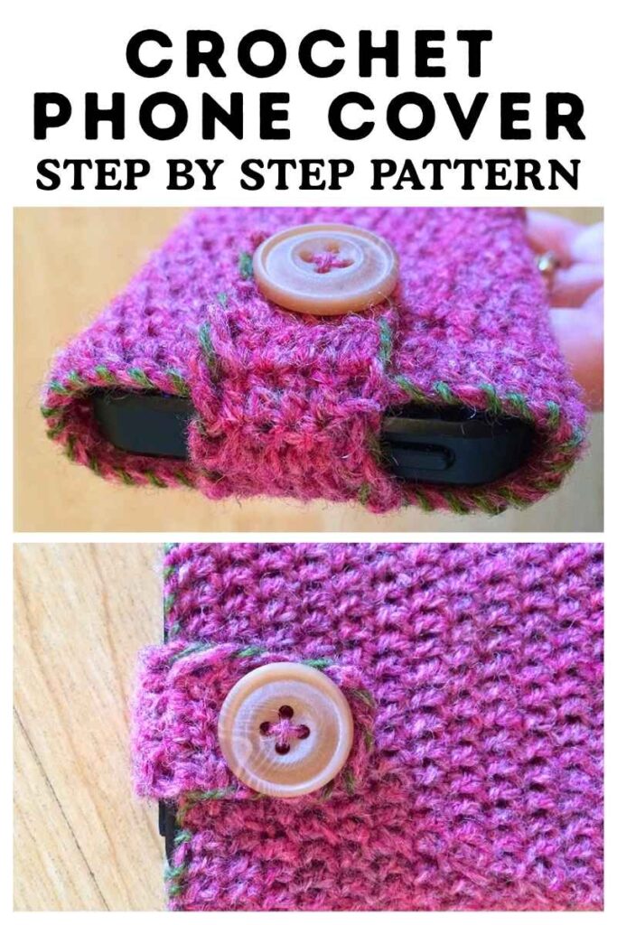 photo of crochet cell phone