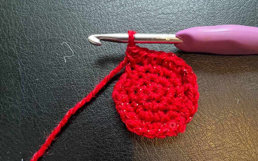 crocheted circle
