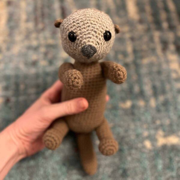 crochet sea otter