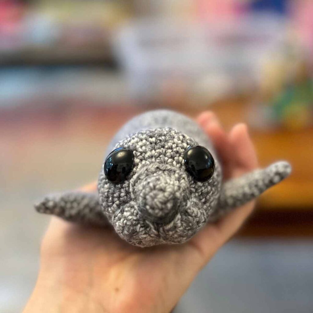 crochet seal face