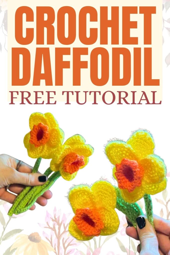 photos of crochet daffodils