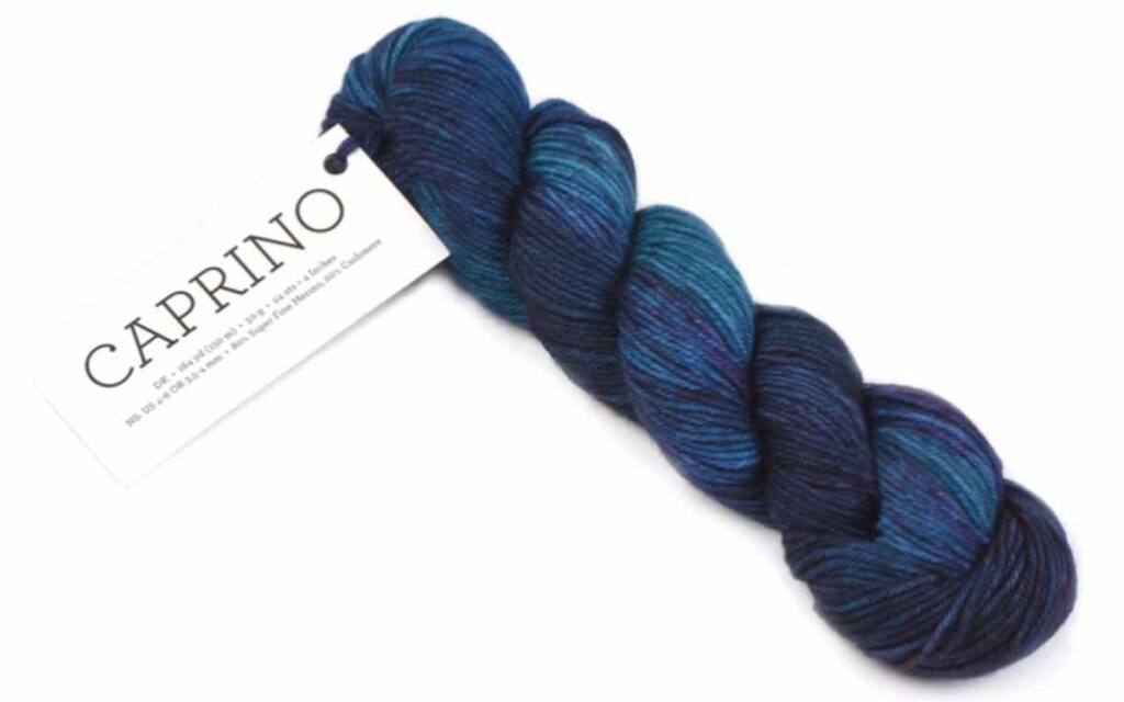 a picture of caprino yarn skein