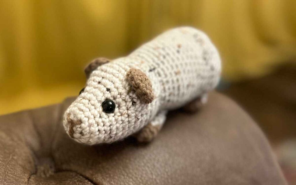 amigurumi crocheted guinea pig