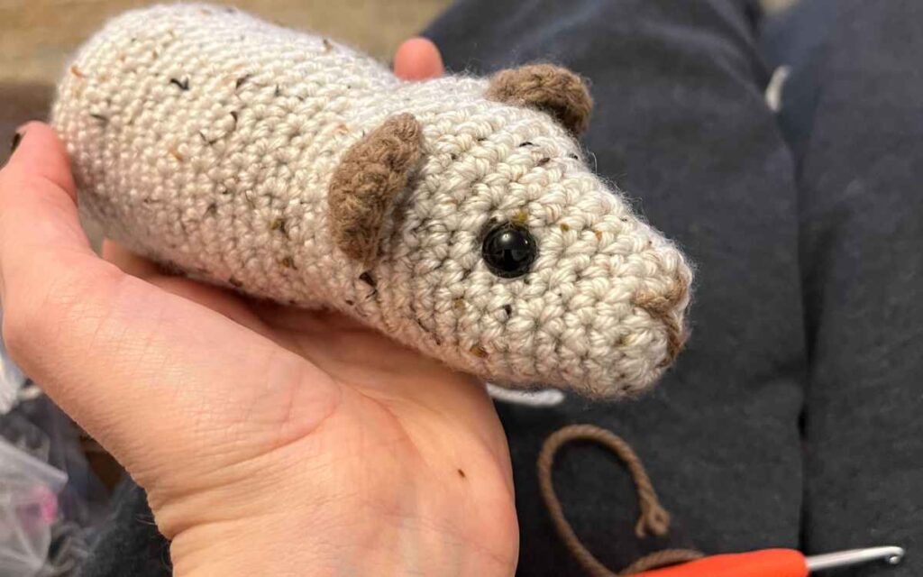 crocheting guinea pig ears