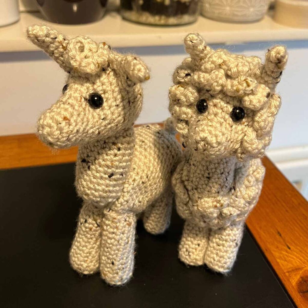 an image of the crochet llama and alpaca