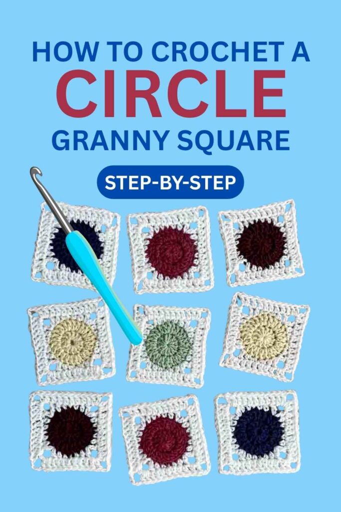 photo of circle granny squares