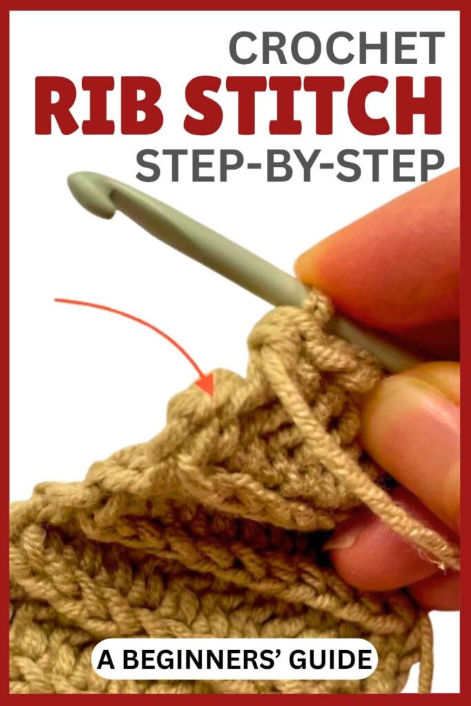 photo of crochet rib stitch