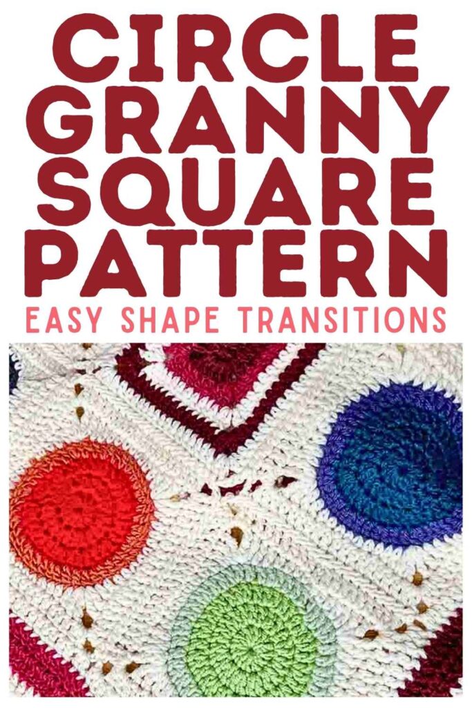 photo of circle granny squares