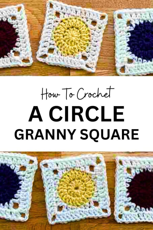 Bright Circle Granny Square Pattern