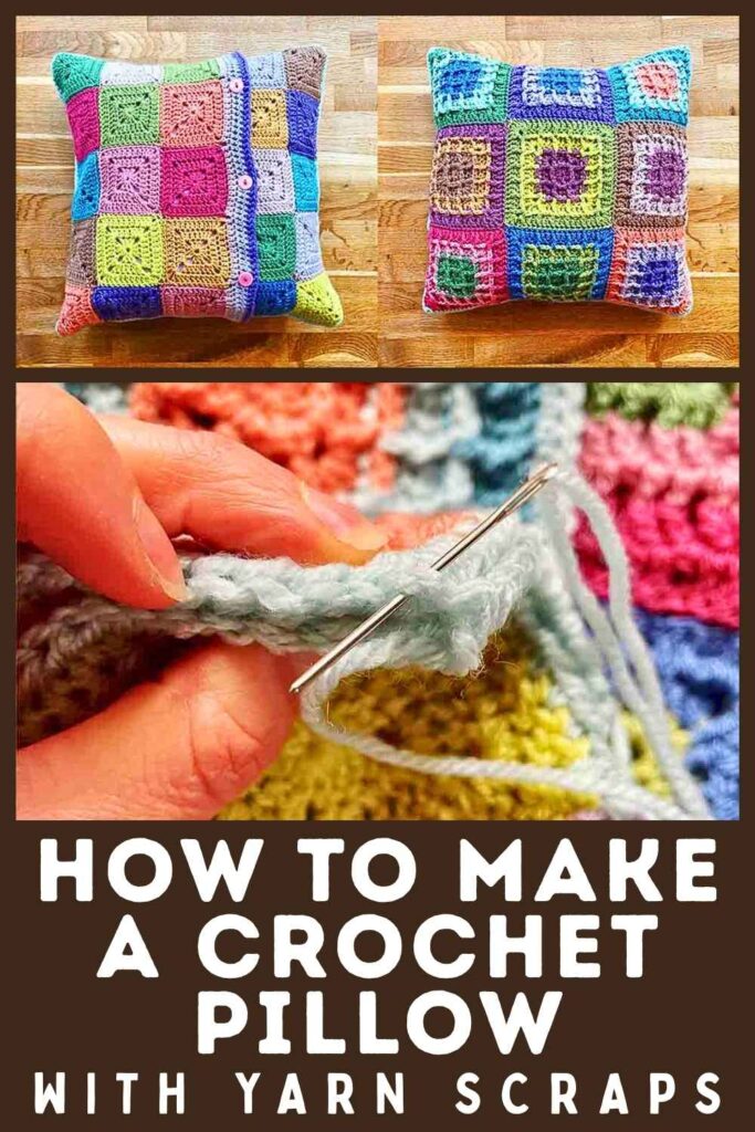 photo of crochet pillows