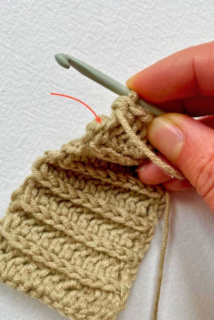 third loop only crochet