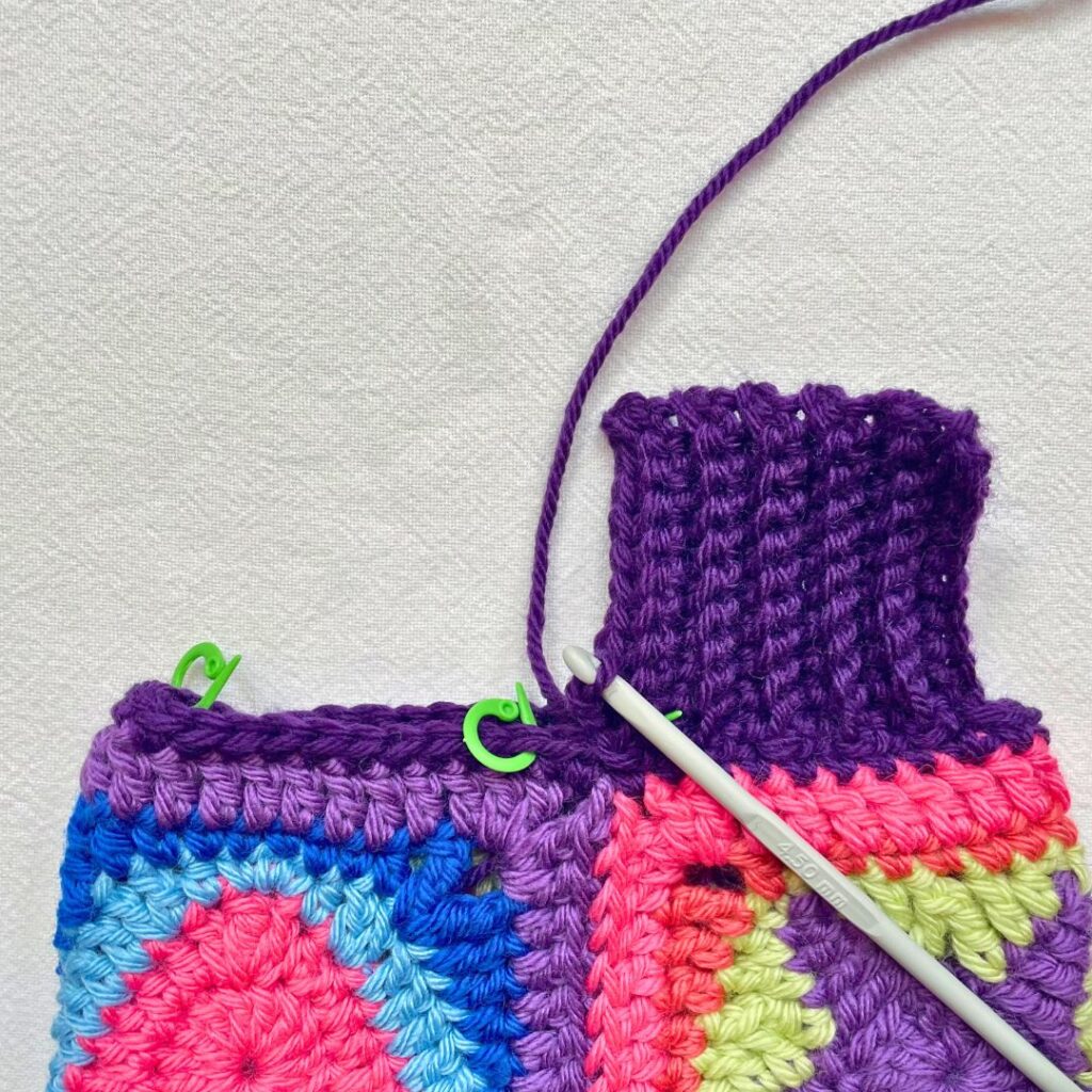 ribbed crochet cuff 5