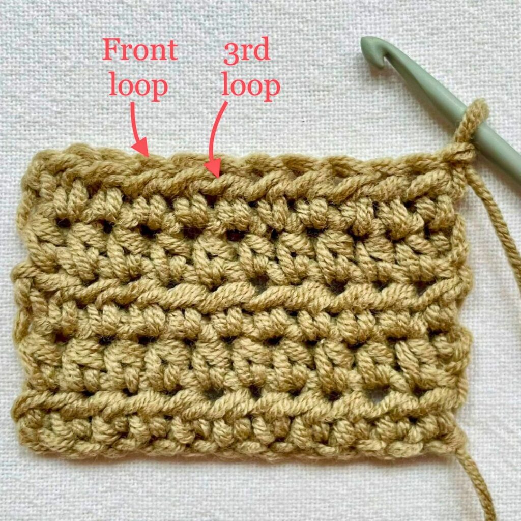 third loop crochet