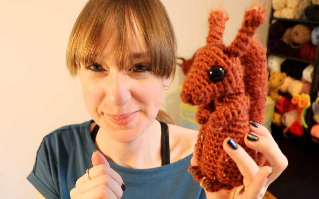 lucy kate crochet red squirrel