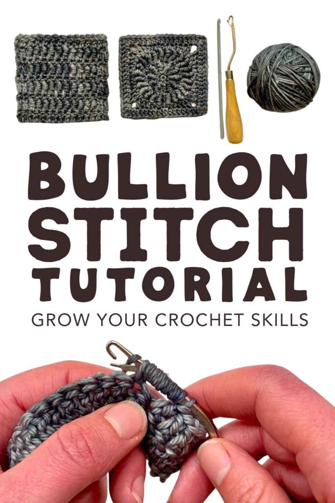 photo of bullion stitch sample