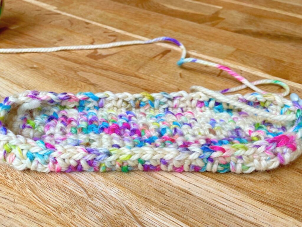 starting the sides of the purse