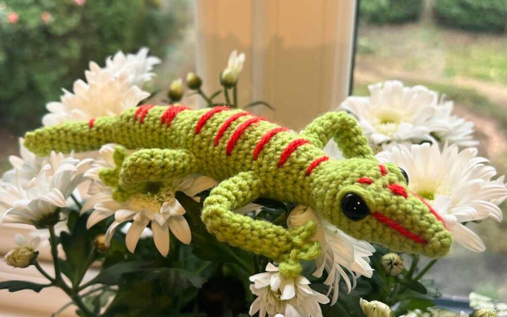 image showing my giant day gecko crochet pattern