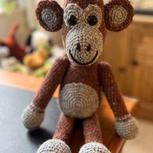 image showing my crochet monkey