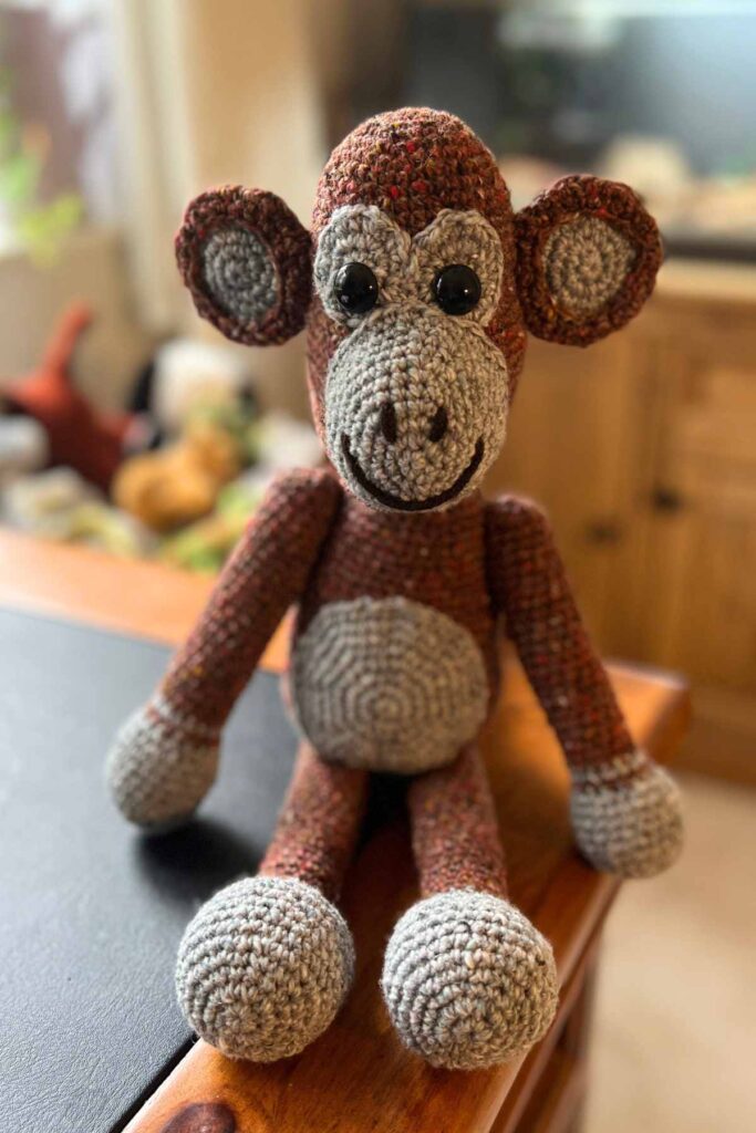 image showing my crochet monkey