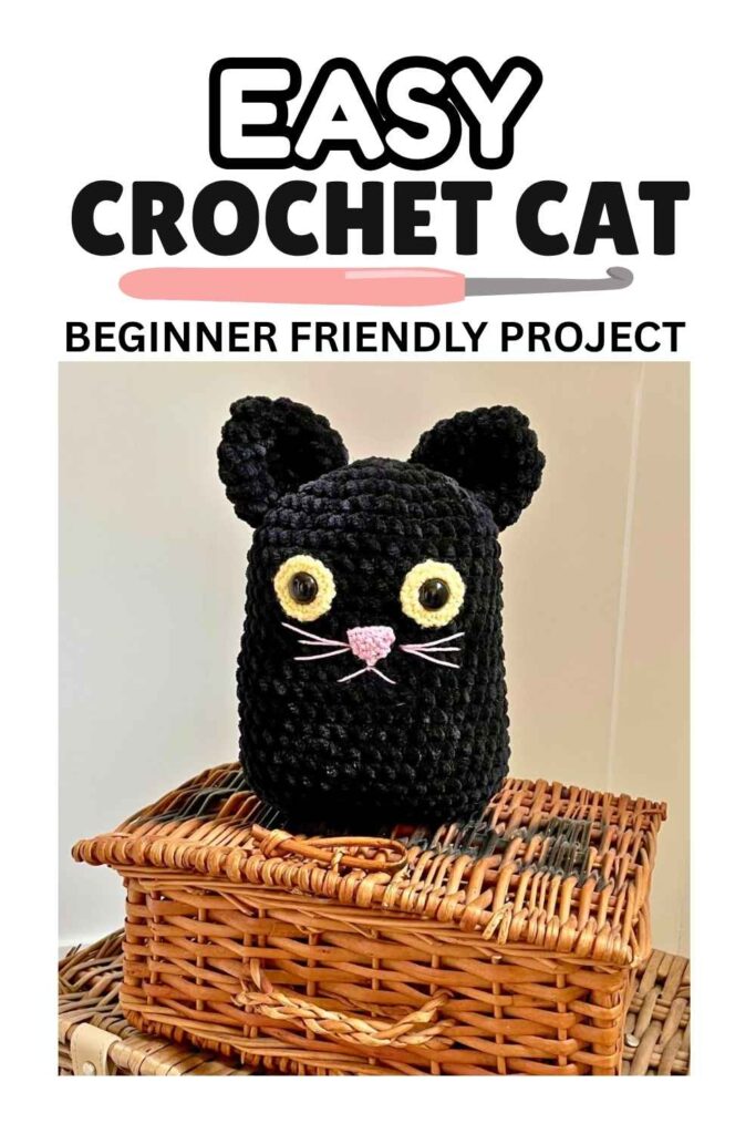 photo of an easy crochet cat