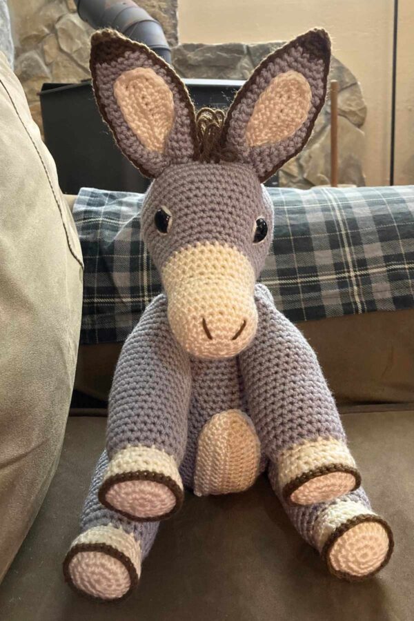 Pattern tester Rebecca's donkey