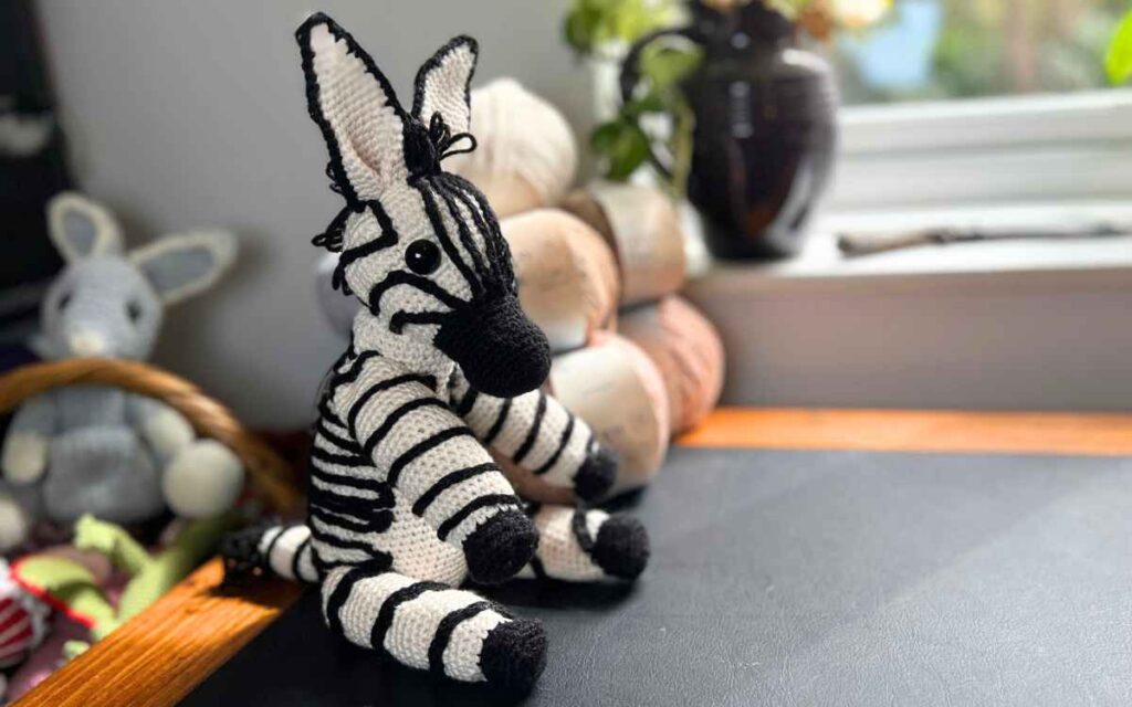 picture of my crochet zebra pattern
