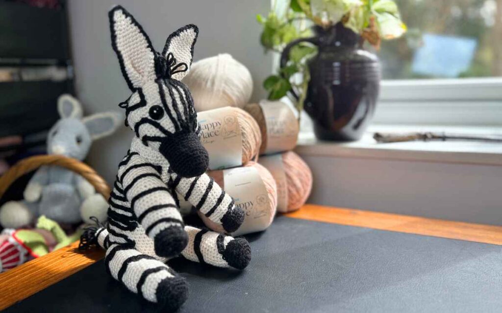 image of zebra sitting on my desk
