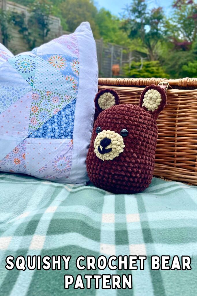 free squishy crochet bear pattern pin
