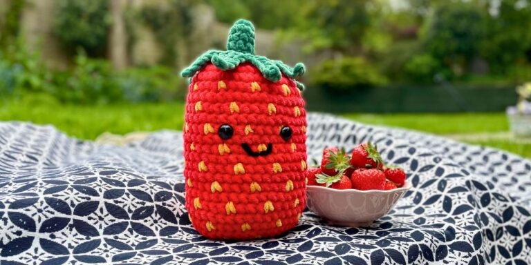 Squishy Crochet Strawberry Pattern