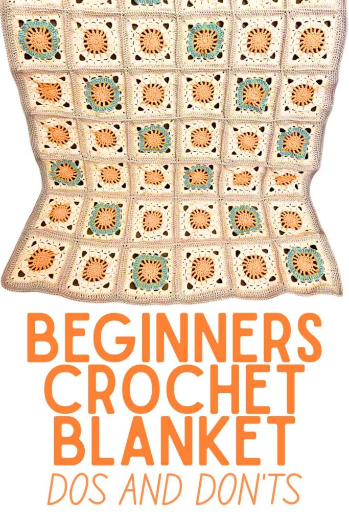 photo of beginners crochet blanket