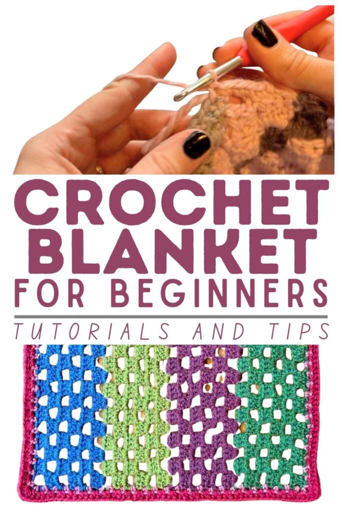 photo of a crochet blanket for beginners