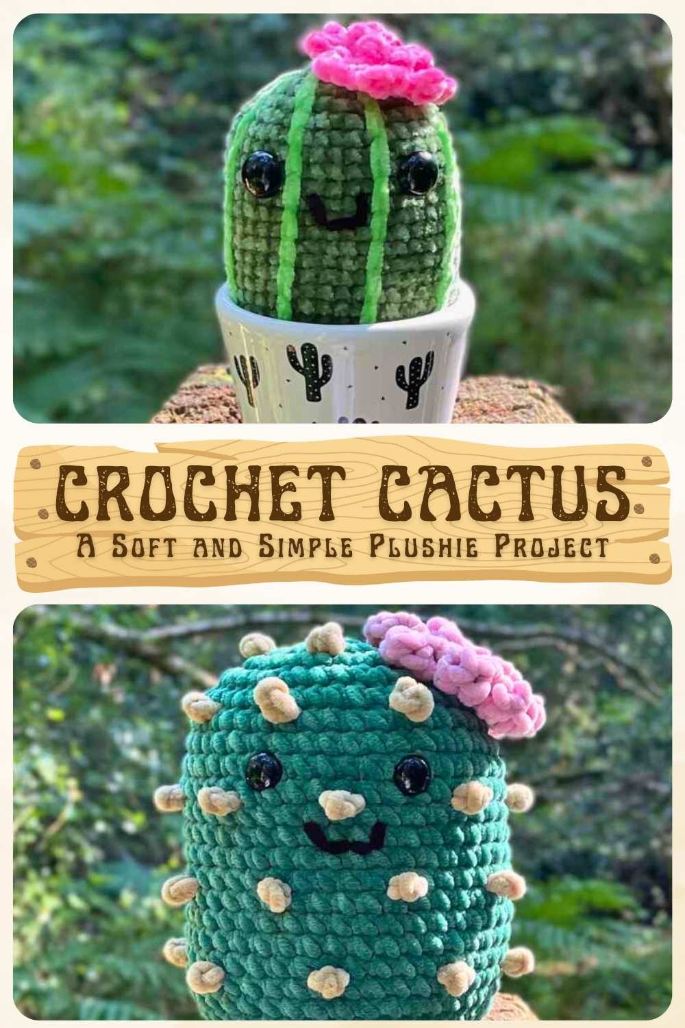 Free Squishy Crochet Cactus Pattern - Prickly Botanical Amigurumi