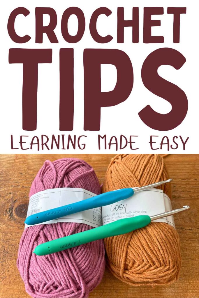 photo of yarn and crochet hooks