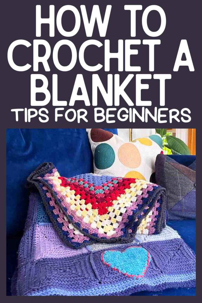 photo of a crochet blanket