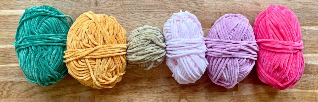 yarn scraps squishy crochet toy pattern materials