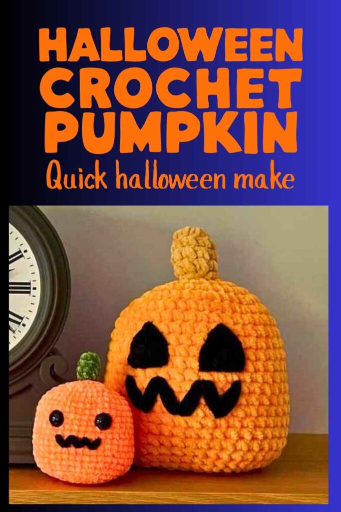 photo of halloween crochet pumpkins