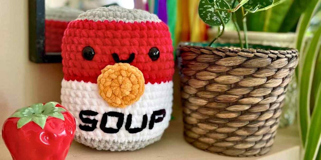 squishy crochet soup can pattern header