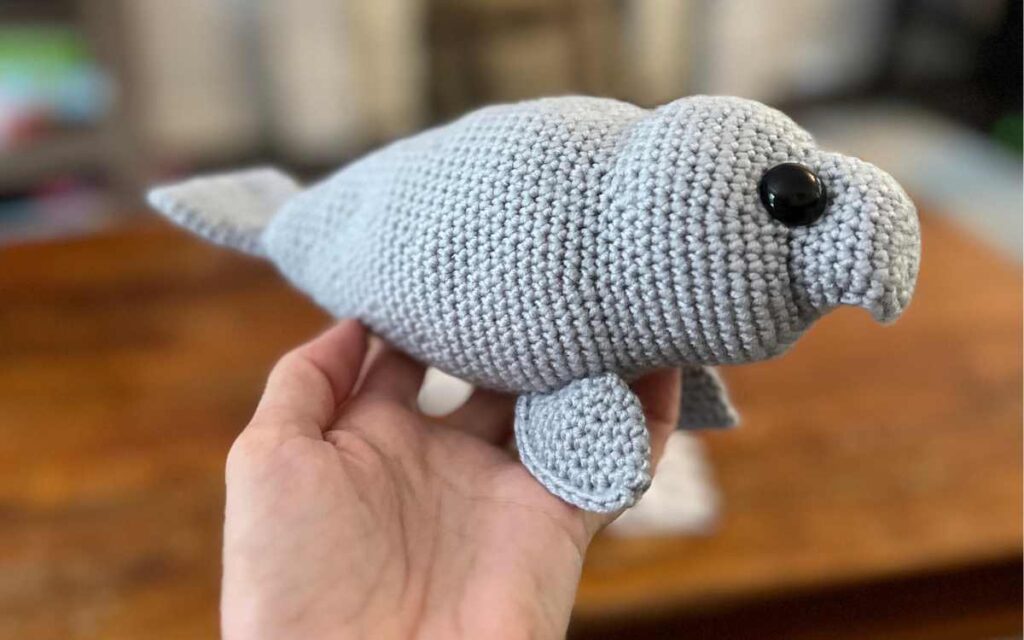 crochet manatee picture