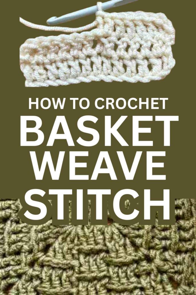 photos of crochet basket weave stitch samples