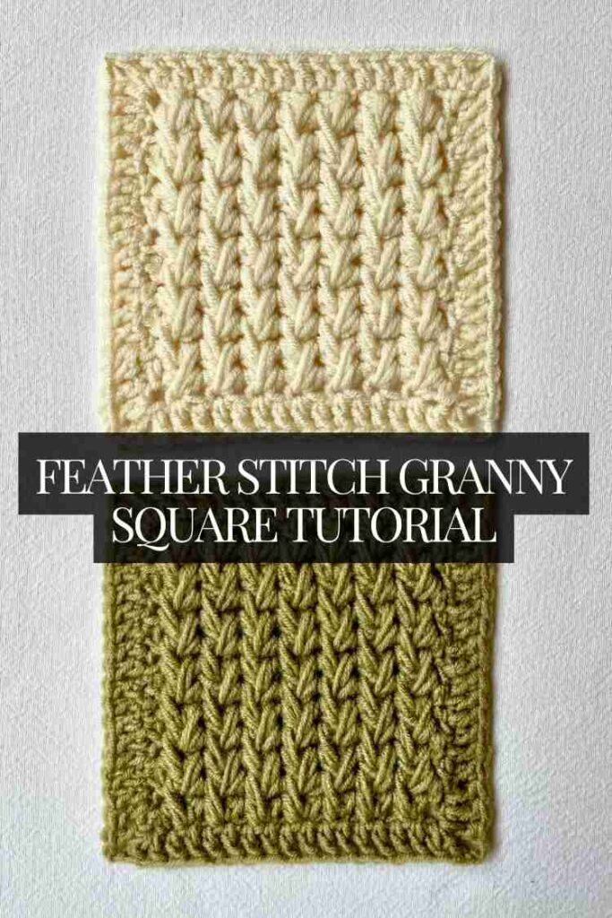 feather stitch granny square pin