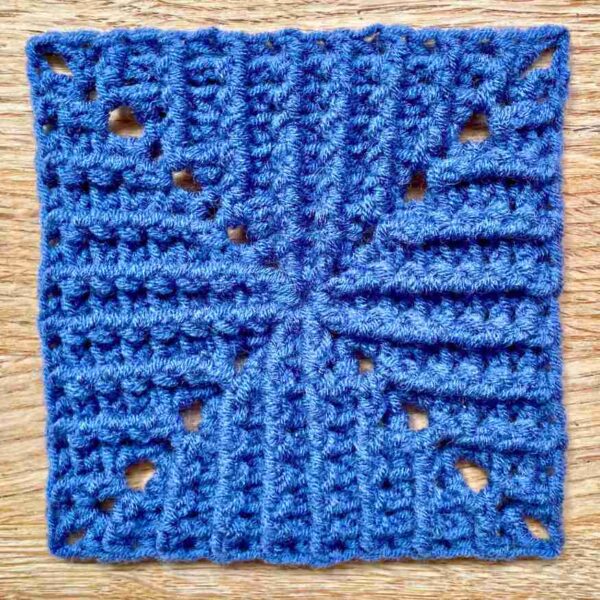Ribbed Crochet Granny Square Pattern