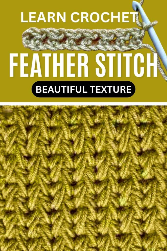 photo of feather stitch crochet