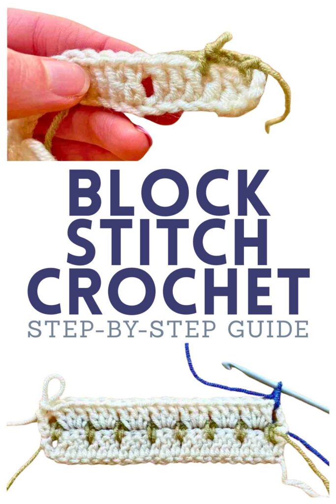 photos of crochet block stitch